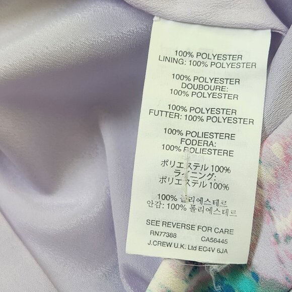 J. Crew Tier Pleated Skirt Size 8 Watercolor Mini A-line - Picture 11 of 11